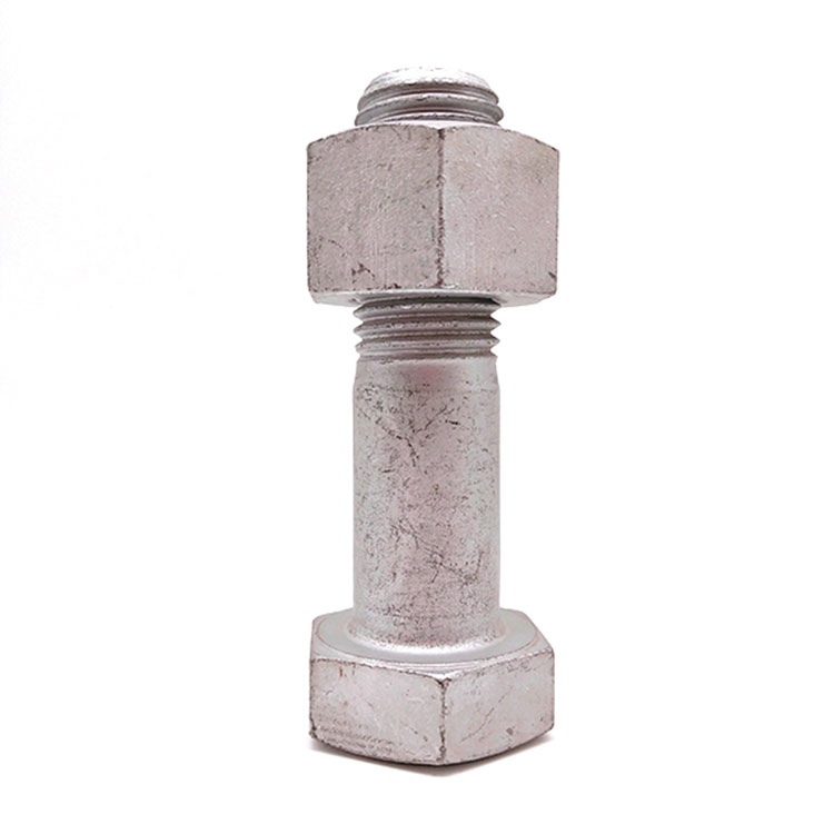 ANSI/ASME A490M Hot Dip Galvanized Metric Heavy Hexagon Bolt dengan Nat