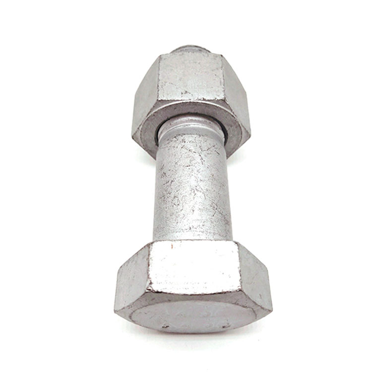 Keluli Karbon ASTM A325 HDG Heavy Hex Head Structural Bolt And Nut