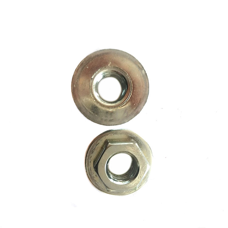 DIN 6923 Keluli Karbon Plain Zink Plated Serrated Hex Flange Nut