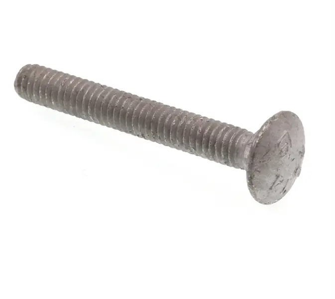 DIN603 Hot Dip Galvanized Pengangkut Tugas Berat Bolt Kepala Bulat Pengikat Leher Persegi