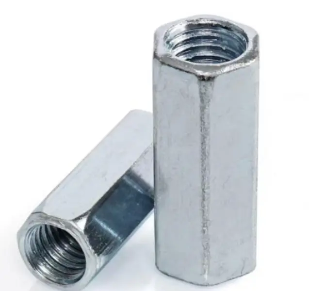 DIN6334 Hex Gandingan Nut Zink Plated Carbon Steel