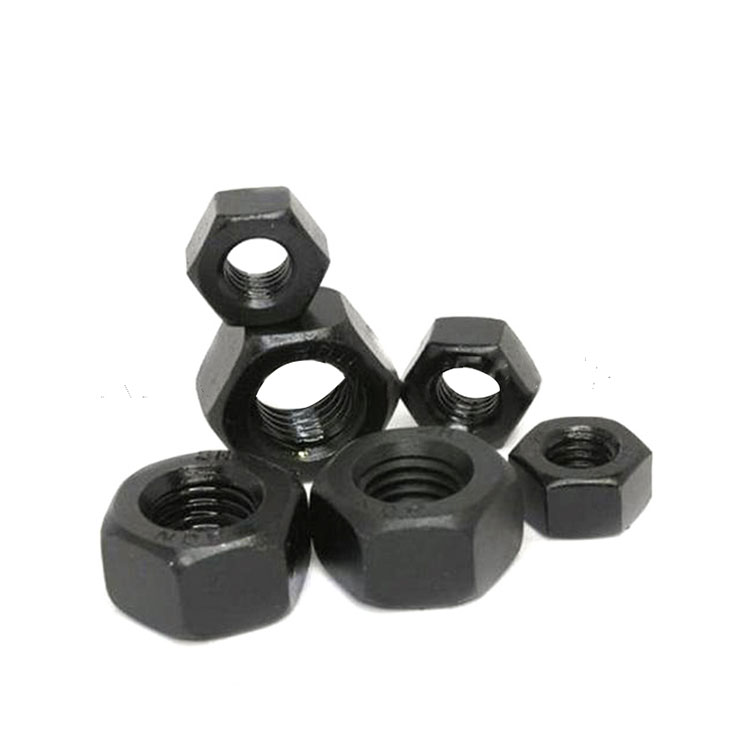 Gr 8 Keluli karbon Tegangan Tinggi Hitam DIN6915 Hex Heavy Nuts