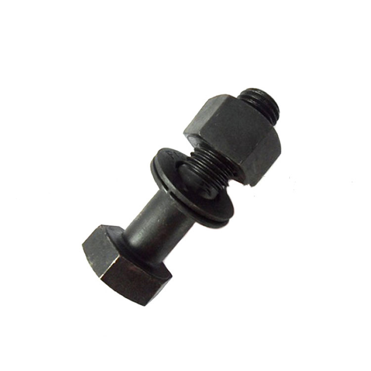 Bolt Hex Struktur Hitam Keluli Kekuatan Tinggi DIN6914