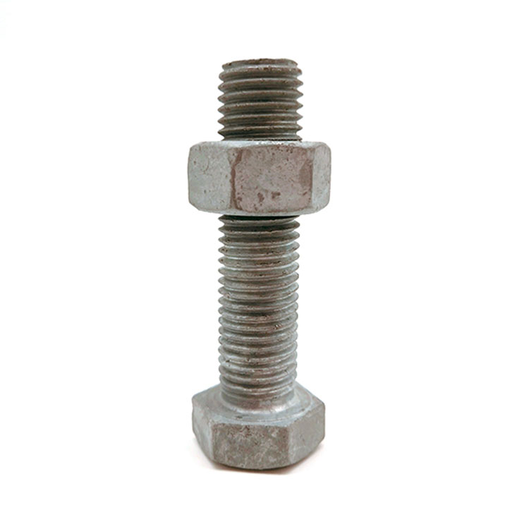 Hot Dip Galvanized Hex Bolt Dan Hex Nut untuk Peralatan Elektrik