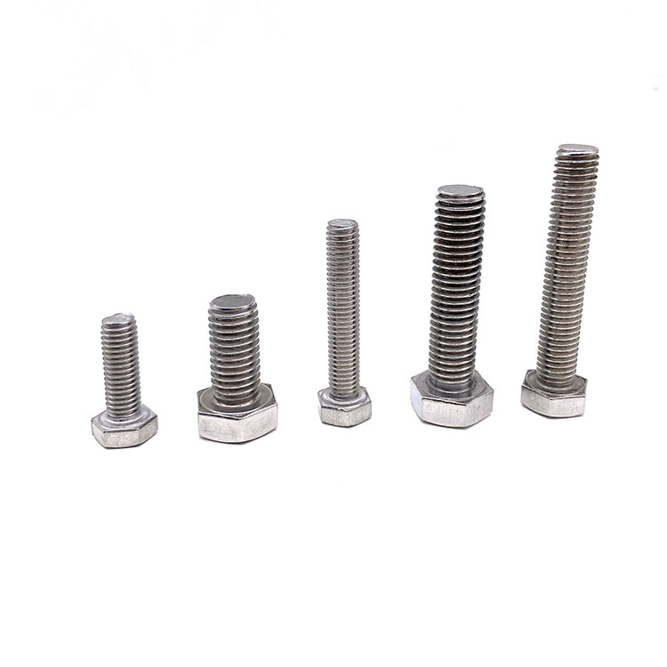 INOX A2 INOX A4 DIN933 M6 M8 Bolt Kepala Hex Keluli Tahan Karat