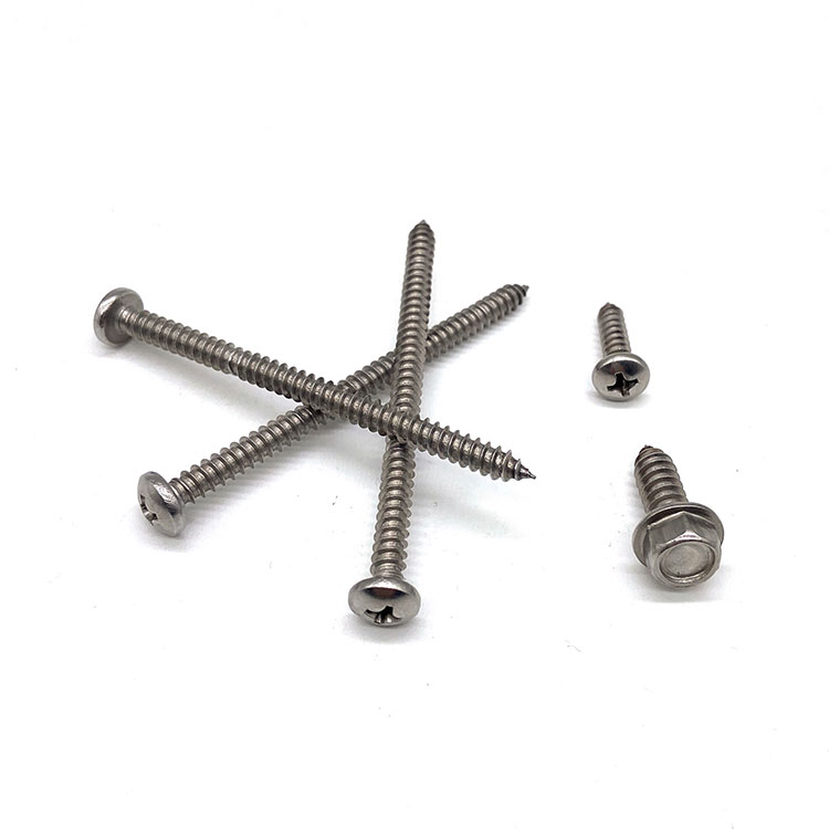 Keluli Tahan Karat Kayu 304 316 Skru Mengetuk Sendiri Decking Countersunk Bumbung